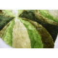 Polyester Silk Shaggy avec tapis de tapis design 3D